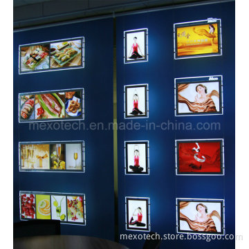 Hanging Double Side Acrylic Poster Frame LED Light Box